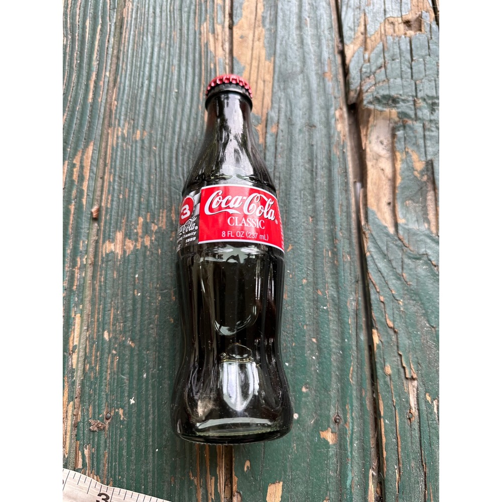 Vintage Coca-Cola Classic 8oz Glass Bottle Unopened Full Sealed Collectible